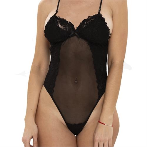 Body de Tul y Puntilla en Talla XL Sensual